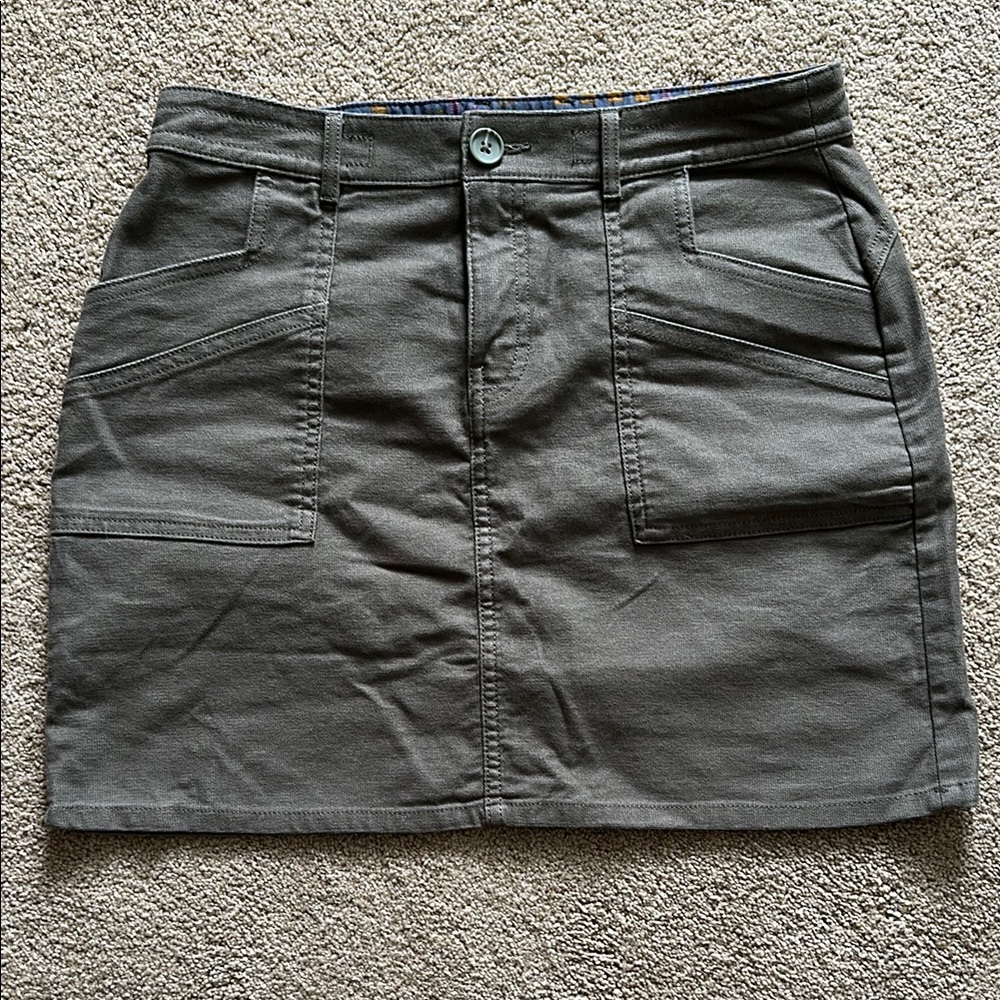 Prana Olive Green Women's Skirt